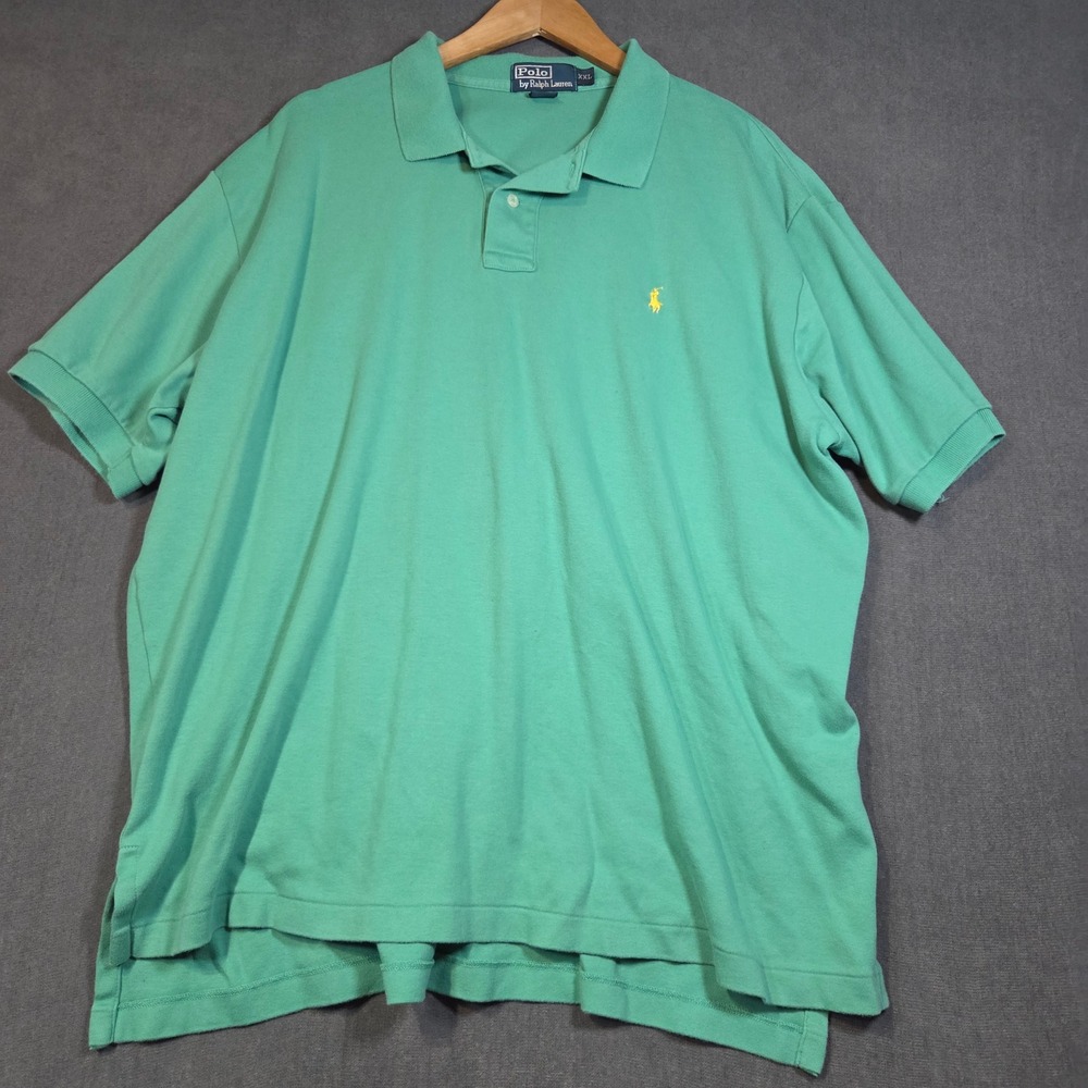 Polo Ralph Lauren Polo Shirt Mens XXL Green Short Sleeve Pony Logo